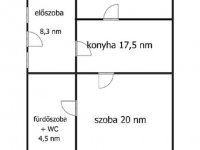 Eladó családi ház, Jászkisérén 7.5 M Ft, 2 szobás