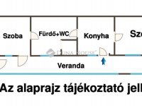 Eladó családi ház, XIX. kerületben 37.5 M Ft, 2 szobás
