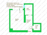 Kiadó téglalakás, albérlet, V. kerületben 250 E Ft / hó