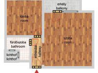 Eladó téglalakás