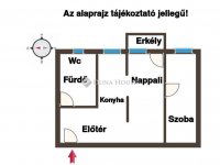 Eladó téglalakás, Bugyin 42 M Ft, 2 szobás