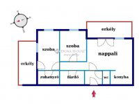 Eladó téglalakás