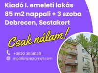 Kiadó téglalakás, albérlet, Debrecenben, Hatvani István utcában