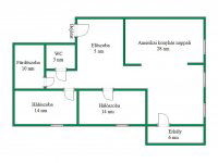 Eladó téglalakás, Dunakeszin 94.9 M Ft, 3 szobás