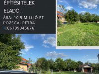 Eladó telek, Kimlén 10.5 M Ft / költözzbe.hu