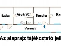 Eladó családi ház, XIX. kerületben 37.5 M Ft, 2 szobás