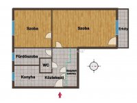 Eladó téglalakás, Kecskeméten 49.9 M Ft, 2 szobás