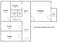 Eladó panellakás, Ajkán 57.6 M Ft, 3+1 szobás