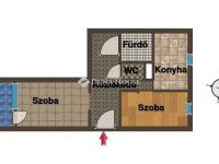 Eladó panellakás, Szegeden 56.5 M Ft, 2 szobás