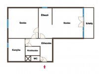 Eladó panellakás, Pécsett 39.9 M Ft, 2 szobás