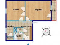 Kiadó panellakás, albérlet, Kecskeméten 195 E Ft / hó, 2 szobás