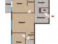 Eladó panellakás, Pécsett 54.9 M Ft, 3 szobás