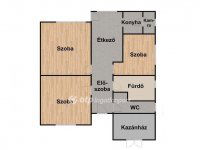 Eladó családi ház, Hajdúszoboszlón 61.9 M Ft, 3 szobás