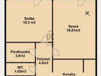 Eladó téglalakás, XX. kerületben 72.999 M Ft, 2 szobás