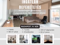 Eladó családi ház, IV. kerületben 250 M Ft, 7 szobás
