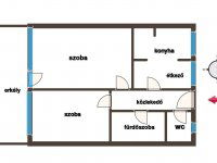 Eladó téglalakás