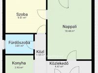 Eladó téglalakás