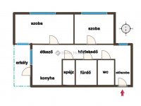 Eladó téglalakás, Kecskeméten 34.99 M Ft, 2 szobás