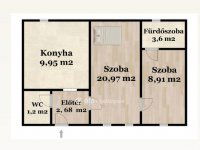 Eladó téglalakás, Debrecenben 64.99 M Ft, 2 szobás