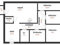 Eladó téglalakás, XX. kerületben 83.5 M Ft, 4 szobás