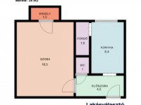 Eladó téglalakás