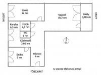Eladó panellakás, XV. kerületben 76.8 M Ft, 3 szobás
