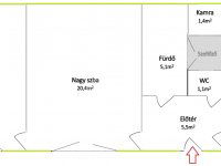 Eladó téglalakás, VIII. kerületben 72.9 M Ft, 2 szobás