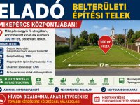 Eladó telek, Mikepércsen 13.5 M Ft / költözzbe.hu
