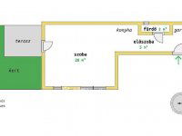 Eladó téglalakás, II. kerületben 64 M Ft, 1 szobás