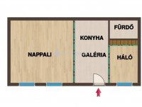 Eladó téglalakás, VI. kerületben 55 M Ft, 2 szobás