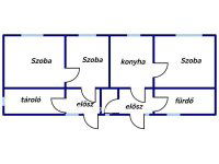 Eladó családi ház, Füzesabonyban 16 M Ft, 2+1 szobás