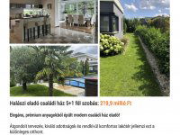 Eladó családi ház, Halászin 219.9 M Ft, 5+1 szobás