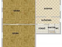Eladó téglalakás, VIII. kerületben 69.8 M Ft, 2 szobás