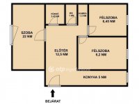 Eladó panellakás, III. kerületben 74.9 M Ft, 1+2 szobás