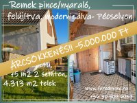 Eladó nyaraló, Pécselyen 69.9 M Ft, 4 szobás