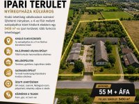 Eladó ipari ingatlan, Nyíregyházán 55 M Ft