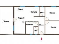 Eladó téglalakás, Pécsett 68.9 M Ft, 3 szobás