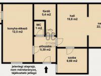 Eladó téglalakás