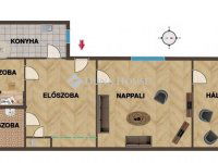 Eladó téglalakás, XIII. kerületben 104.9 M Ft, 2+1 szobás
