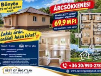Eladó családi ház, Bőnyön 69.9 M Ft, 4 szobás