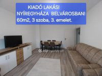 Kiadó téglalakás, albérlet, Nyíregyházán 200 E Ft / hó