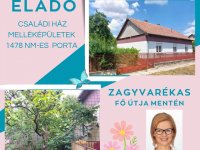 Eladó családi ház, Zagyvarékason 21.5 M Ft, 3 szobás