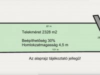 Eladó telek