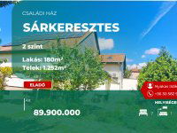 Eladó családi ház, Sárkeresztesen 89.9 M Ft, 7+1 szobás