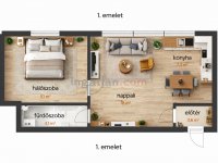 Eladó téglalakás, Fóton 64.9 M Ft, 1+1 szobás