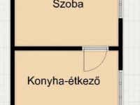 Eladó téglalakás, Szegeden 20 M Ft, 1 szobás