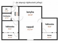 Eladó téglalakás, VIII. kerületben 79.9 M Ft, 3 szobás