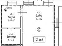 Eladó téglalakás, XIII. kerületben 53 M Ft, 1 szobás