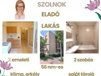 Eladó téglalakás, Szolnokon 38.7 M Ft, 2 szobás