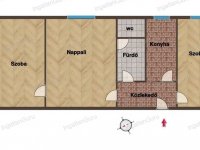 Eladó téglalakás, Kecskeméten 42 M Ft, 2+1 szobás